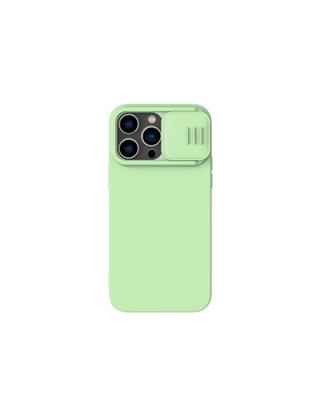 Чехол Nillkin iPhone 14 Pro Max, CamShield Silky Silicone, Зелёный