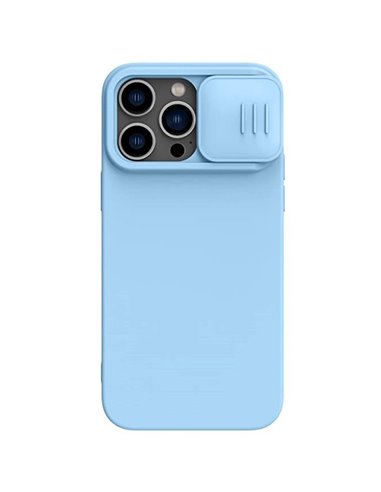 Чехол Nillkin iPhone 14 Pro Max, CamShield Silky Silicone, Blue Haze