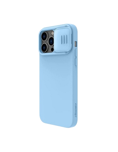 Husă Nillkin iPhone 14 Pro Max, CamShield Silky Silicone, Blue Haze