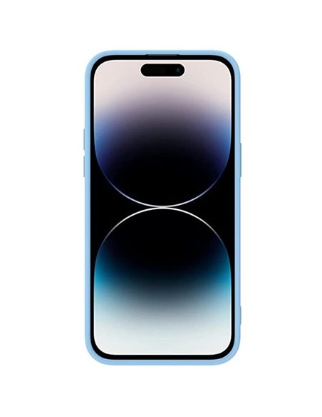 Husă Nillkin iPhone 14 Pro Max, CamShield Silky Silicone, Blue Haze