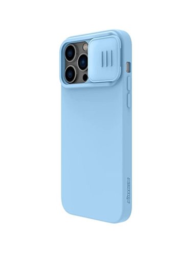 Husă Nillkin iPhone 14 Pro Max, CamShield Silky Silicone, Blue Haze