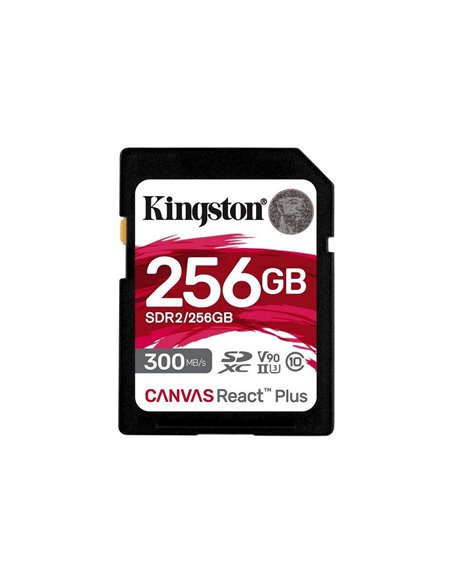 Карта памяти Kingston Canvas React Plus, 256Гб (SDR2/256GB)