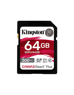 Карта памяти Kingston Canvas React Plus, 64Гб (SDR2/64GB)