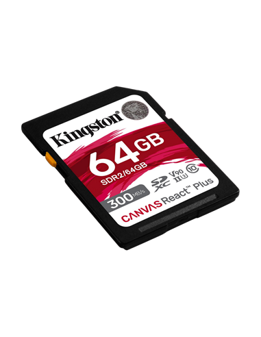 Карта памяти Kingston Canvas React Plus, 64Гб (SDR2/64GB)