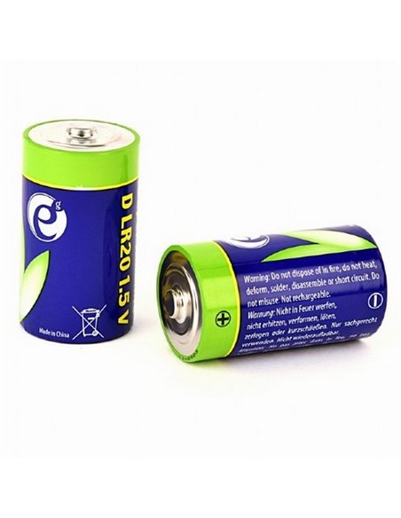 Батарейки Energenie EG-BA-LR20-01, D, 18000мА·ч, 2шт.