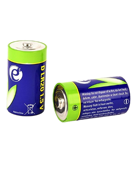 Батарейки Energenie EG-BA-LR20-01, D, 18000мА·ч, 2шт.