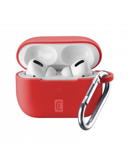Husă pentru Airpods Cellularline Bounce - AirPods Pro, Roșu