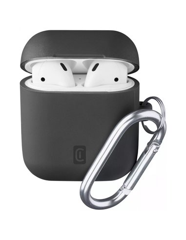 Чехол для Airpods Cellularline Bounce - AirPods 1 & 2, Чёрный