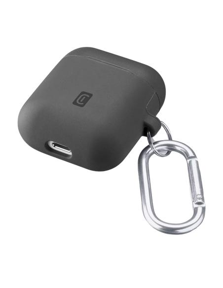 Чехол для Airpods Cellularline Bounce - AirPods 1 & 2, Чёрный