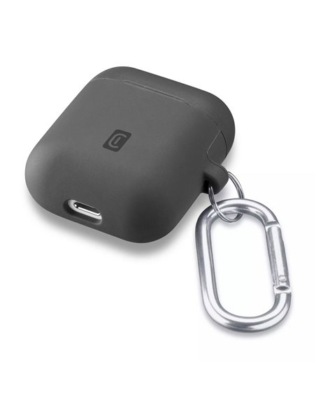 Чехол для Airpods Cellularline Bounce - AirPods 1 & 2, Чёрный