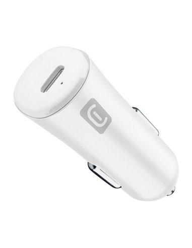 Incărcător auto Cellularline USB-C, 20W, Alb