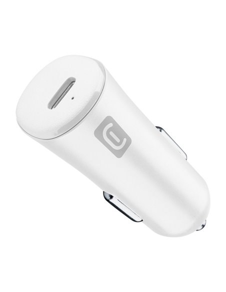 Автомобильное зарядное устройство Cellularline USB-C, 20Вт, Белый Автомобильное зарядное устройство Cellularline USB-C, 20Вт, Белый