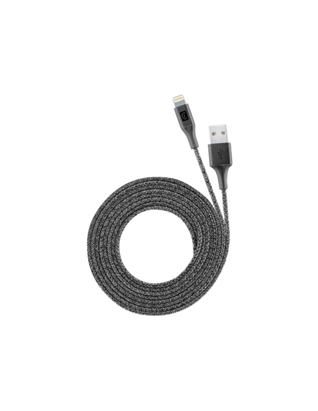 Cablu încărcare și sincronizare Cellularline Long Cable, USB Type-A/Lightning, 2,5m, Negru