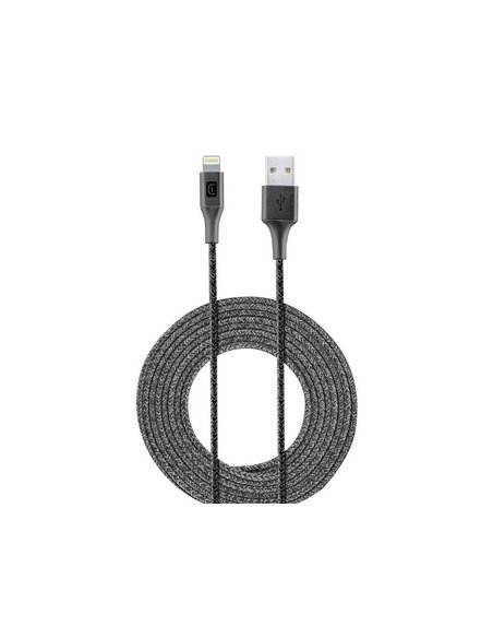 Cablu încărcare și sincronizare Cellularline Long Cable, USB Type-A/Lightning, 2,5m, Negru