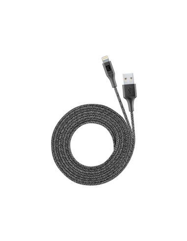 Cablu încărcare și sincronizare Cellularline Long Cable, USB Type-A/Lightning, 2,5m, Negru