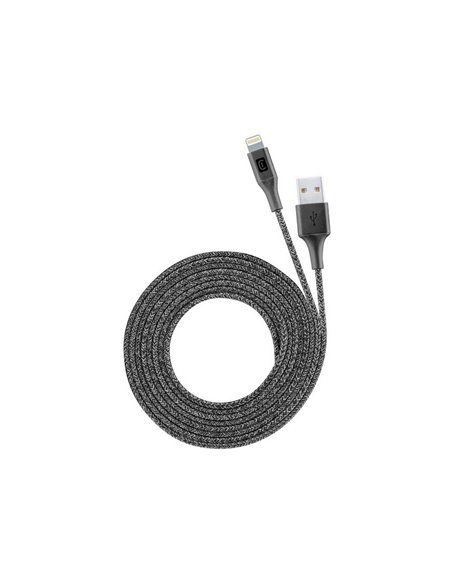 Cablu încărcare și sincronizare Cellularline Long Cable, USB Type-A/Lightning, 2,5m, Negru