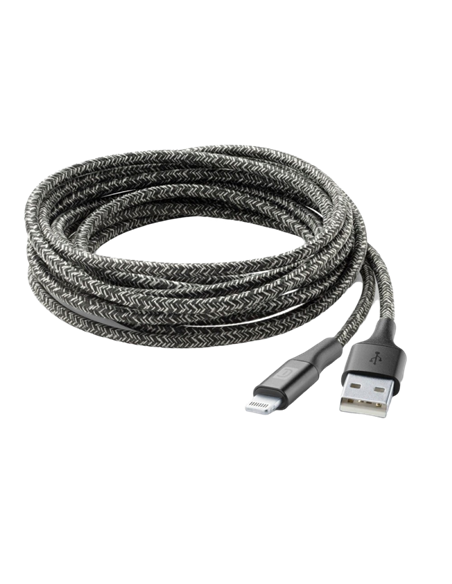 Cablu încărcare și sincronizare Cellularline Long Cable, USB Type-A/Lightning, 2,5m, Negru