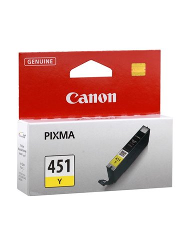 Картридж чернильный Canon CLI-451Y, 7мл, Желтый