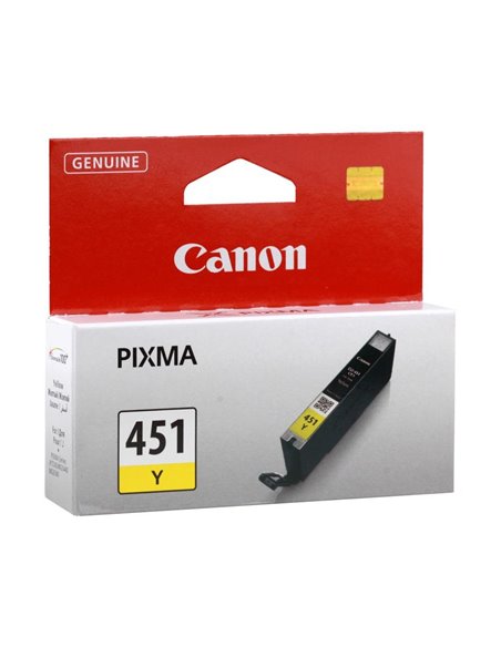 Картридж чернильный Canon CLI-451Y, 7мл, Желтый