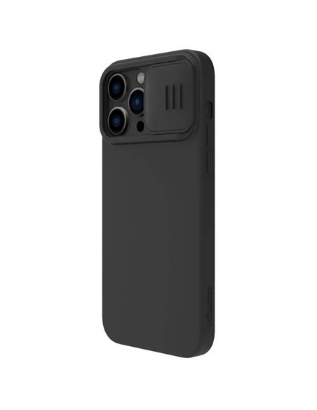 Husă Nillkin iPhone 14 Pro Ma CamShield Silky Magnetic Silicone, Elegant Black
