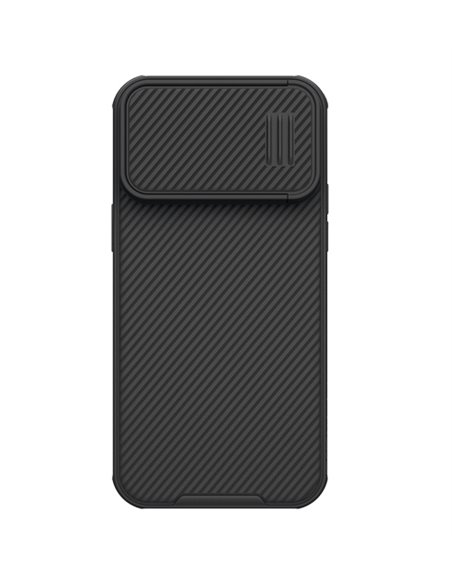 Husă Nillkin iPhone 14 Pro Ma CamShield Silky Magnetic Silicone, Elegant Black