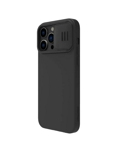 Husă Nillkin iPhone 14 Pro Ma CamShield Silky Magnetic Silicone, Elegant Black