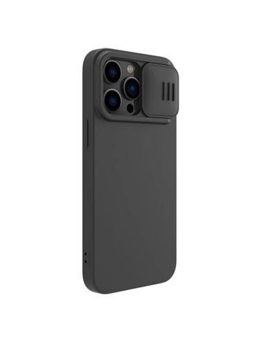 Husă Nillkin iPhone 14 Pro Ma CamShield Silky Magnetic Silicone, Elegant Black