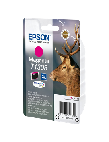 Картридж чернильный Epson C13T13034012, 10мл, Пурпурный