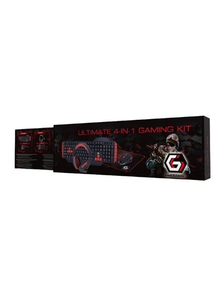 Set Tastatură + Mouse + Mouse Pad + Căști Gembird GGS-UMG4-02, Cu fir, Negru/Rosu Set Tastatură + Mouse + Mouse Pad + Căști Gembird GGS-UMG4-02, Cu fir, Negru/Rosu