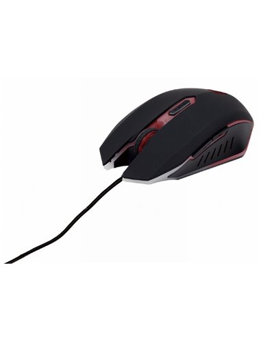 Set Tastatură + Mouse + Mouse Pad + Căști Gembird GGS-UMG4-02, Cu fir, Negru/Rosu