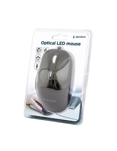 Mouse Gembird MUS-6B-02, Negru