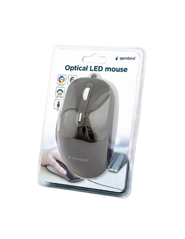 Mouse Gembird MUS-6B-02, Negru