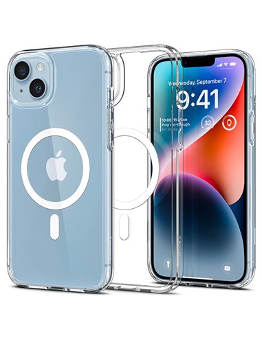 Чехол Spigen iPhone 14, Ultra Hybrid Mag Magsafe, Белый