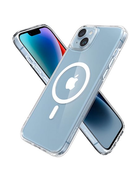 Husă Spigen iPhone 14, Ultra Hybrid Mag Magsafe, Alb