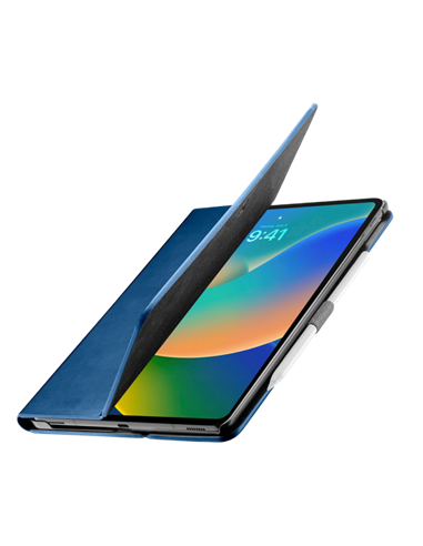 Husă pentru tabletă Cellularline Folio - iPad 10.9" 2022, 10,9", Piele artificială, Albastru