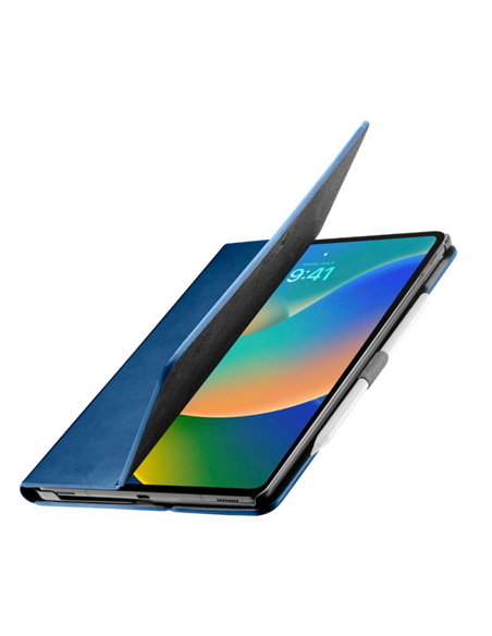 Husă pentru tabletă Cellularline Folio - iPad 10.9" 2022, 10,9", Piele artificială, Albastru