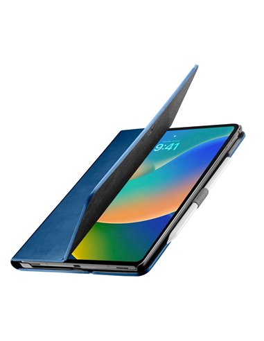 Husă pentru tabletă Cellularline Folio - iPad 10.9" 2022, 10,9", Piele artificială, Albastru
