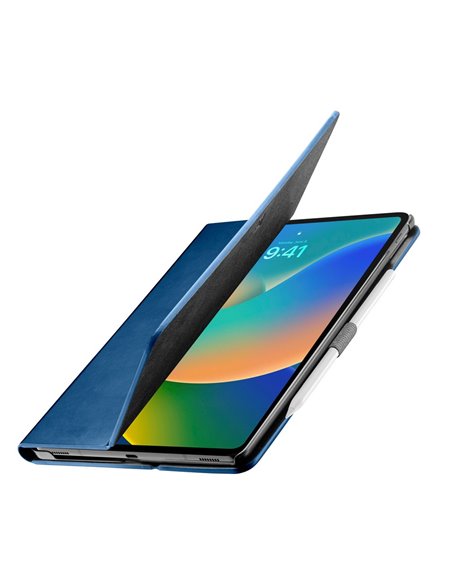 Husă pentru tabletă Cellularline Folio - iPad 10.9" 2022, 10,9", Piele artificială, Albastru