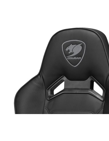Scaun Gaming Cougar Fusion S, PVC Piele, Negru