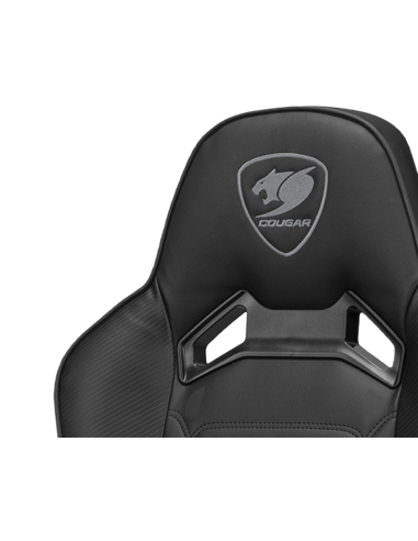 Scaun Gaming Cougar Fusion S, PVC Piele, Negru