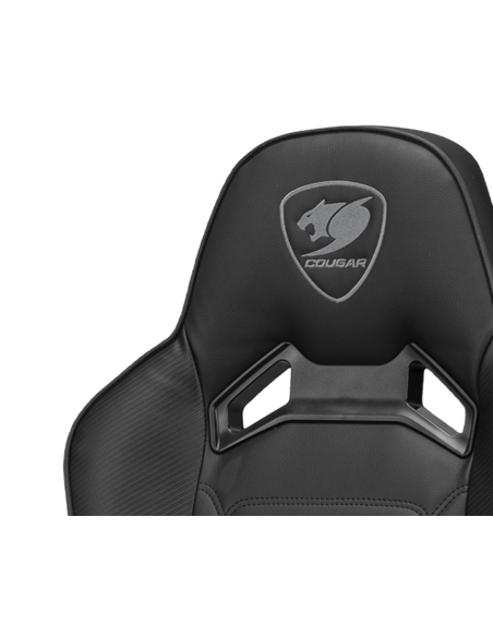 Scaun Gaming Cougar Fusion S, PVC Piele, Negru