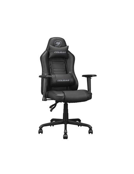 Игровое кресло Cougar Fusion S, ПВХ Кожа, Чёрный