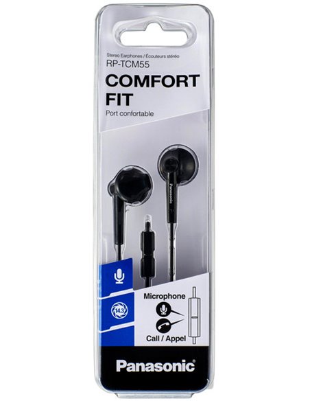 Căști Panasonic RP-TCM55GC, Negru