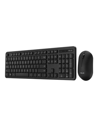 Клавиатура и мышь ASUS CW100, Беспроводное, Чёрный