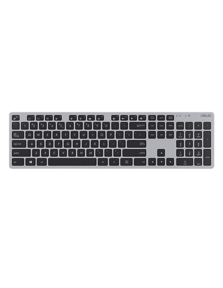 Set Tastatură + Mouse ASUS W5000, Fără fir, Gri