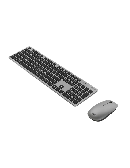 Set Tastatură + Mouse ASUS W5000, Fără fir, Gri