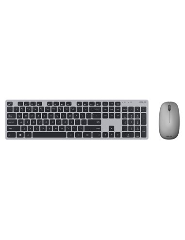 Set Tastatură + Mouse ASUS W5000, Fără fir, Gri