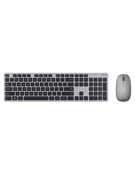 Set Tastatură + Mouse ASUS W5000, Fără fir, Gri