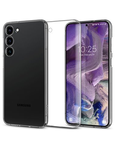 Husă Spigen Samsung S23, Airskin, Crystal Clear