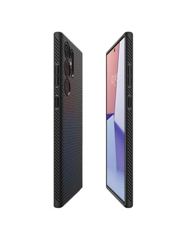 Чехол Spigen Samsung S23 Ultra, Liquid Air, Матовый черный